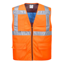 PORTWEST Hi-Viz Cooling Vest Yellow - Size L/XL