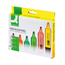 Q-Connect Pastel Highlighters (Pack of 6)
