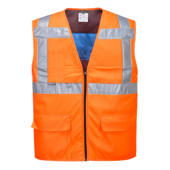 PORTWEST Hi-Viz Cooling Vest Orange - Size S/M