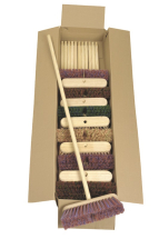 10.5inch Medium Sweeping Brooms with Handles - Pack 16