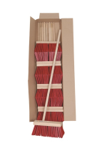 13inch Stiff Yard Brooms with Handles - Pack 8