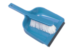 8" Plastic dustpan and stiff PVC brush set BLUE (Pack of 24)