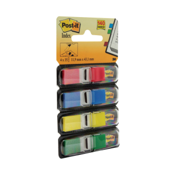Post-it Small Index 12mm Standard 4 Colours