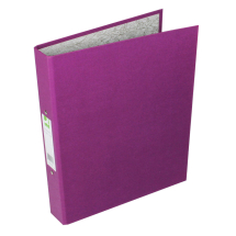 Q-Connect 2 Ring 25mm Paper Over Board Purple A4 Binder (Pack of 10)