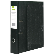 Q-Connect Black Foolscap Lever Arch File (Pack of 10)