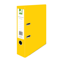 Q-Connect Yellow A4 Paperbacked Lever Arch File (Pack of 10)