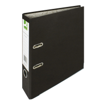 Q-Connect Black A4 Paper-Backed Lever Arch File (Pack of 10)