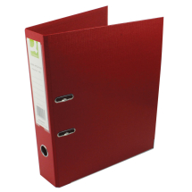 Q-Connect Polypropylene 70mm Red Lever Arch Foolscap File (Pack of 10)