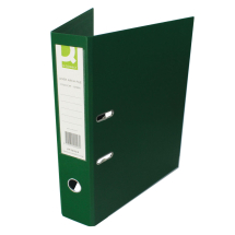 Q-Connect Green Foolscap Polypropylene Lever Arch File (Pack of 10)