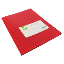 Q-Connect Polypropylene Display Book 20 Pocket Red