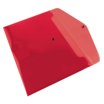 Q-Connect Polypropylene Document Folder A4 Red (Pack of 12)