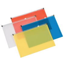 Q-Connect Document Zip Wallet A4 Assorted (Pack of 20)