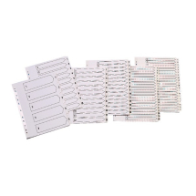 Q-Connect Multi-Punched 1-5 Reinforced White Board A4 Index Clear Tabbed