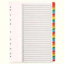 Q-Connect Multi-Punched 1-31 Reinforced Multi-Colour A4 Index Numbered Tabs