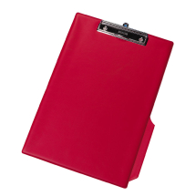 Q-Connect PVC Single Clipboard Foolscap Red