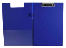 Q-Connect PVC Foldover Clipboard Foolscap Blue