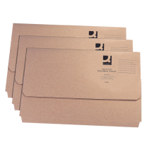 Q-Connect Document Wallet Foolscap Buff (Pack of 50)