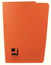 Q-Connect Transfer File 35mm Capacity Foolscap Orange (Pack of 25)