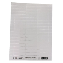 Q-Connect Suspension File Tab Label Inserts White (Pack of 51)