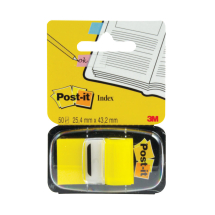 Post-it Yellow Index Tabs 25mm (Pack of 12x50)