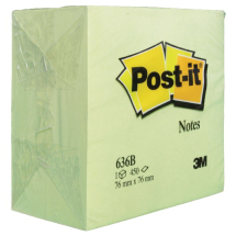 Post-it Note Cube 76x76mm Canary Yellow
