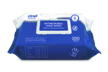 CLINELL Antibacterial Hand Sanitising Wipes x 200 per pack CLINELL Antibacterial Hand Sanitising Wipes x 200 per pack