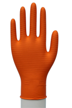 Orange Gripper Disposable Gloves