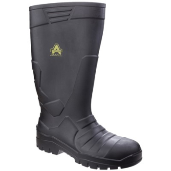 AS1006 Black PU Wellington Boot AS1006 Black PU Wellington Boot
