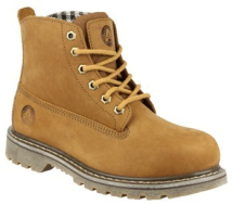 FS103 Ladies Tan Leather Lace-up Boot