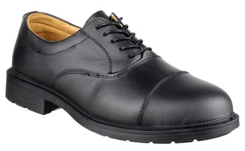 FS43 Black 4 Eyelet Oxford Shoe