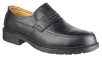 FS46 Black Smart Casual Shoe Slip On