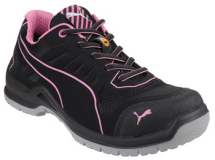 PUMA Fuse Technic Womens Safety Sneaker - Black/Pink