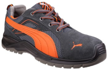 PUMA Omni Flash Low Grey/Orange Athletic Safety Sneaker