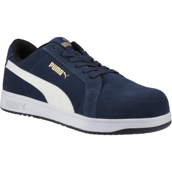 PUMA Iconic Low Safety Sneaker - Navy PUMA Iconic Low Safety Sneaker - Navy