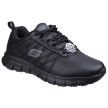 Skechers Women's SK76576 Sure Track-Earth Leather Work Shoe