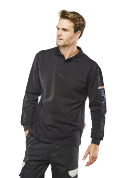Flame Retardant Anti-Static ARC Polo Shirt Navy Flame Retardant Anti-Static ARC Polo Shirt Navy