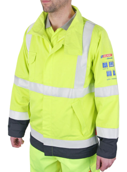 Flame Retardant Anti-Static ARC Woven Jacket Two Tone Flame Retardant Anti-Static ARC Woven Jacket Two Tone