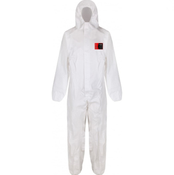 Antistatic Laminated Type 5/6 Disposable Coverall - White Antistatic Laminated Type 5/6 Disposable Coverall - White