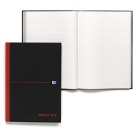 Black N Red Casebound Hardback Notebooks
