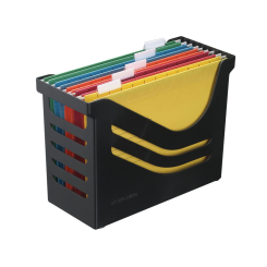 Jalema Recycled Office Box with 5 Suspension Files A4 Black