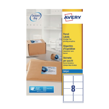 Avery QuickDRY White Inkjet Labels 99.1 x 67.7mm 8 Per Sheet Pack of 200 AV10619