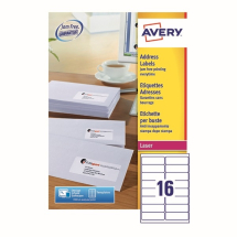 Avery Quickpeel Laser Address Labels 99.1 x 34mm Pack of 1600 L7162-100