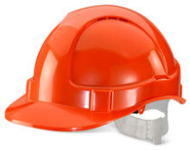 Economy Vented Safety Helmet ORANGE