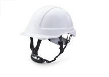 B Brand Reduced Peak Safety Helmet - White