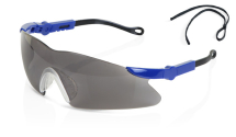 TEXAS Grey Lens Safety Specs with Neck Cord