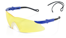 TEXAS Yellow Lens Safety Specs with Neck Cord