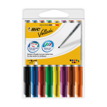 Bic Velleda 1741 Drywipe Marker Assorted (Pack of 8) Bic Velleda 1741 Drywipe Marker Assorted (Pack of 8)