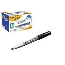 Bic Velleda 1741 Black Bullet Tip Whiteboard Marker (Pack of 12) Bic Velleda 1741 Black Bullet Tip Whiteboard Marker (Pack of 12)
