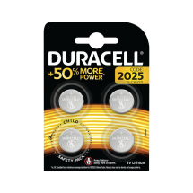 Duracell 2025 Lithium Coin Battery (Pack of 4)