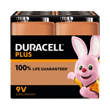 Duracell Plus 9V Battery Alkaline (Pack of 4)